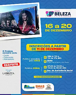 Projeto beleza itinerante oferece serviços gratuitos de beleza em Aparecida do Taboado