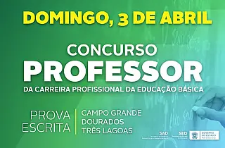 Concurso Público para professores da REE acontece domingo dia 3