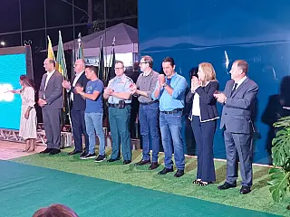 Comandante da 2ª Companhia do 13º BPM participa da inauguração da agência Cassilândia