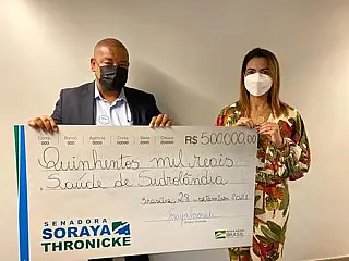 Prefeitura recebe emenda de R$ 500 mil da senadora Soraya para reformar UPA.
