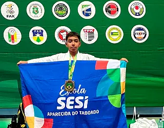 Karateca conquista título brasileiro e leva Aparecida ao pódio