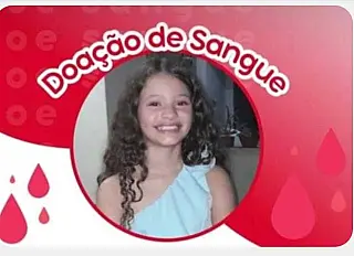 Família de menina com leucemia faz apelo por doadores de sangue O negativo