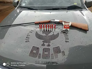 Bataguassu - Homem é preso pelo DOF com arma de fogo e munições