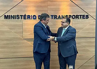 Riedel discute Malha Oeste, BR-419 e acesso à ponte da Rota Bioceânica em reunião com ministro
