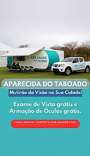 Aparecida do Taboado recebe Mutirão da Visão com exames e armações gratuitas