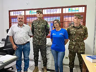 Junta Militar de Aparecida do Taboado recebe visita técnica de orientações para alistamento