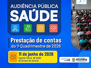 Secretaria de Saúde promove audiência pública para prestação de contas do 1º quadrimestre de 20