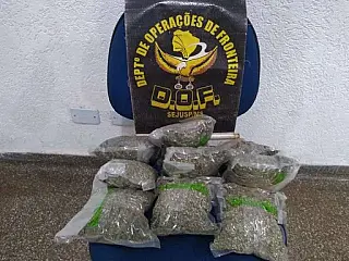 Casal é preso usando carro de aplicativo para transportar droga em estrada