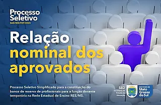 SED divulga relação nominal dos aprovados no processo seletivo para professores temporários