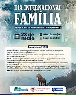 Evento celebra Dia Internacional da Família com programação especial em Aparecida do Taboado