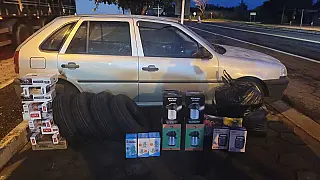 A Operação Hórus apreendeu na tarde de sábado (09) produtos de contrabando.