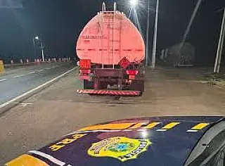 PRF apreende 1,5 tonelada de maconha em caminhão-tanque em Paranaíba