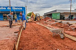 Selvíria inicia obra de canaleta para melhorar escoamento de águas pluviais