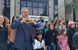 Paulo Corrêa protagoniza visita de integrantes da Banda Municipal de Bonito à ALEMS