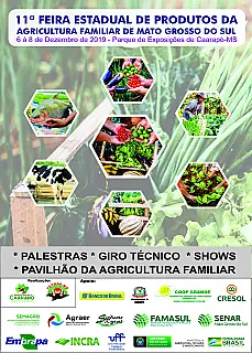 Caarapó é sede da 11ª Feira Estadual de Produtos da Agricultura Familiar