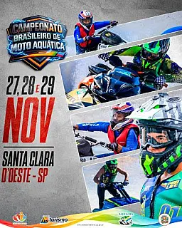 Santa Clara d'Oeste receberá Campeonato Brasileiro de Moto Aquática