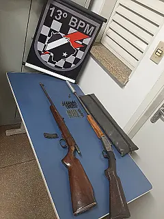 Polícia Militar prende homem com duas armas de fogo em Paranaíba