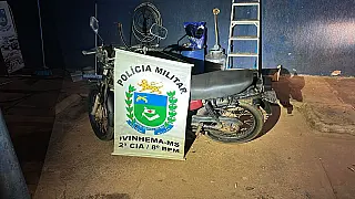 Polícia Militar recupera motocicleta furtada durante patrulhamento