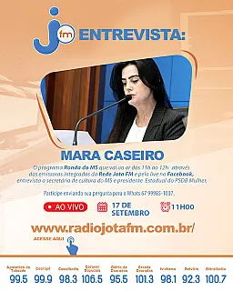 Diretora-presidente da Fundação de Cultura do MS, Mara Caseiro, é entrevistada do Ronda do MS