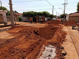 Obras de macrodrenagem avançam em Aparecida do Taboado