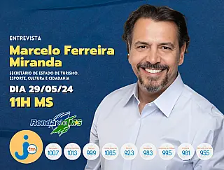 Marcelo Ferreira Miranda é o entrevistado do Ronda do MS nesta quarta-feira (29)