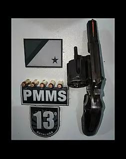 Homem é preso com revólver calibre 38 durante abordagem policial em Paranaíba