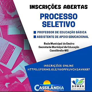 Cassilândia abre inscrições para professores temporários