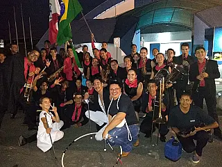 Banda de Angélica representa cidade em alto nível, e trás troféu