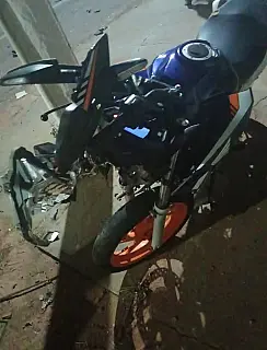 Motociclista fica ferido em grave acidente no centro de Ivinhema
