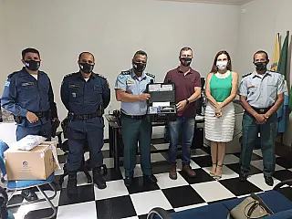 PM recebe etilômetros doados pelo Prefeitura de Paranaíba através do Comcisp
