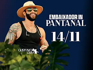 Na véspera do feriado, Gusttavo Lima apresenta em Aquidauana o show mais esperado do ano
