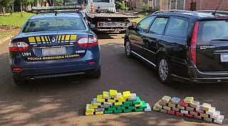 Polícia Rodoviária Federal apreendeu 60 Kg de cocaína após perseguição em Terenos