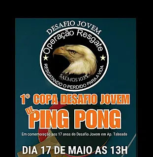 Aparecida do Taboado realiza 1ª Copa Desafio Jovem de Ping-Pong em celebração aos 17 anos do projeto