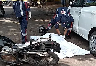 Nova Andradina- Motociclista morre vítima de grave acidente