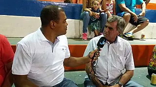 Robinho prestigiou amistoso no Módulo e garante apoio a todas as modalidades esportivas em 2017