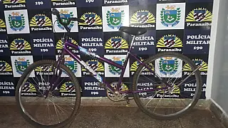 Polícia Militar apreende bicicleta supostamente furtada
