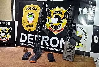 Fuzis de uso restrito cotados em mais de R$ 32 mil são apreendidos