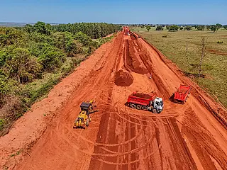 Obras de pavimentação avançam na MS-444