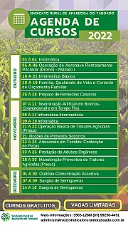 Sindicato Rural divulga agenda de cursos disponíveis até dezembro
