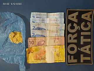 Nova Andradina - Jovem é preso pela Força Tática por tráfico de drogas