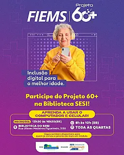 Projeto 60+ forma nova turma e promove inclusão digital em Aparecida do Taboado.