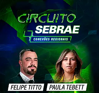 Campo Grande recebe Circuito Sebrae com palestra de Felipe Titto e Paula Tebbet