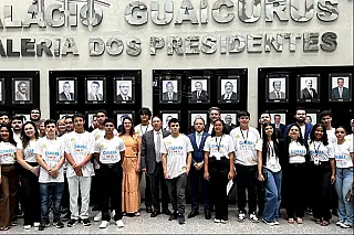 Presidente da ALEMS incentiva jovens  à participação política