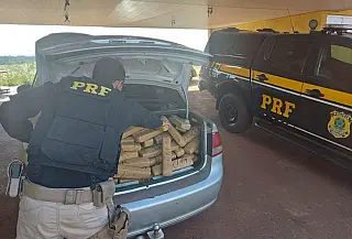 Veículo é apreendido com mais de 270 kg de drogas na BR-463