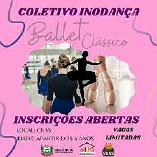Coletivo Inodança abre inscrições para aulas gratuitas de ballet clássico em Inocência