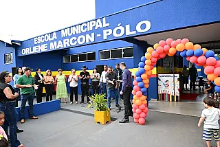 Prefeitura de Ivinhema Inaugurou reforma e ampliação da Escola Orliene Marcon
