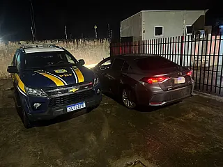 PRF prende trio por roubo em residência em Selvíria (MS) e recupera veículo das vítimas