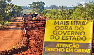 Governo do Estado inicia pavimentação na MS-477 em Dourados