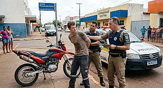 Jovem de 21 anos resiste à abordagem policial e é conduzido à delegacia em Cassilândia