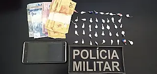 Polícia Militar prende traficante de drogas